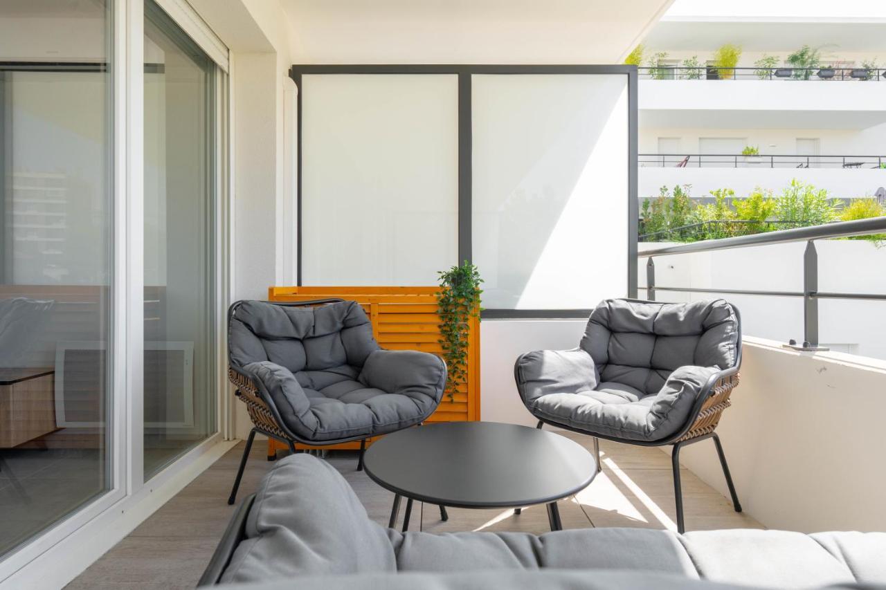 T2 Entre La Plage Et Le Velodrome-Terrasse / Parking Marseille Kültér fotó